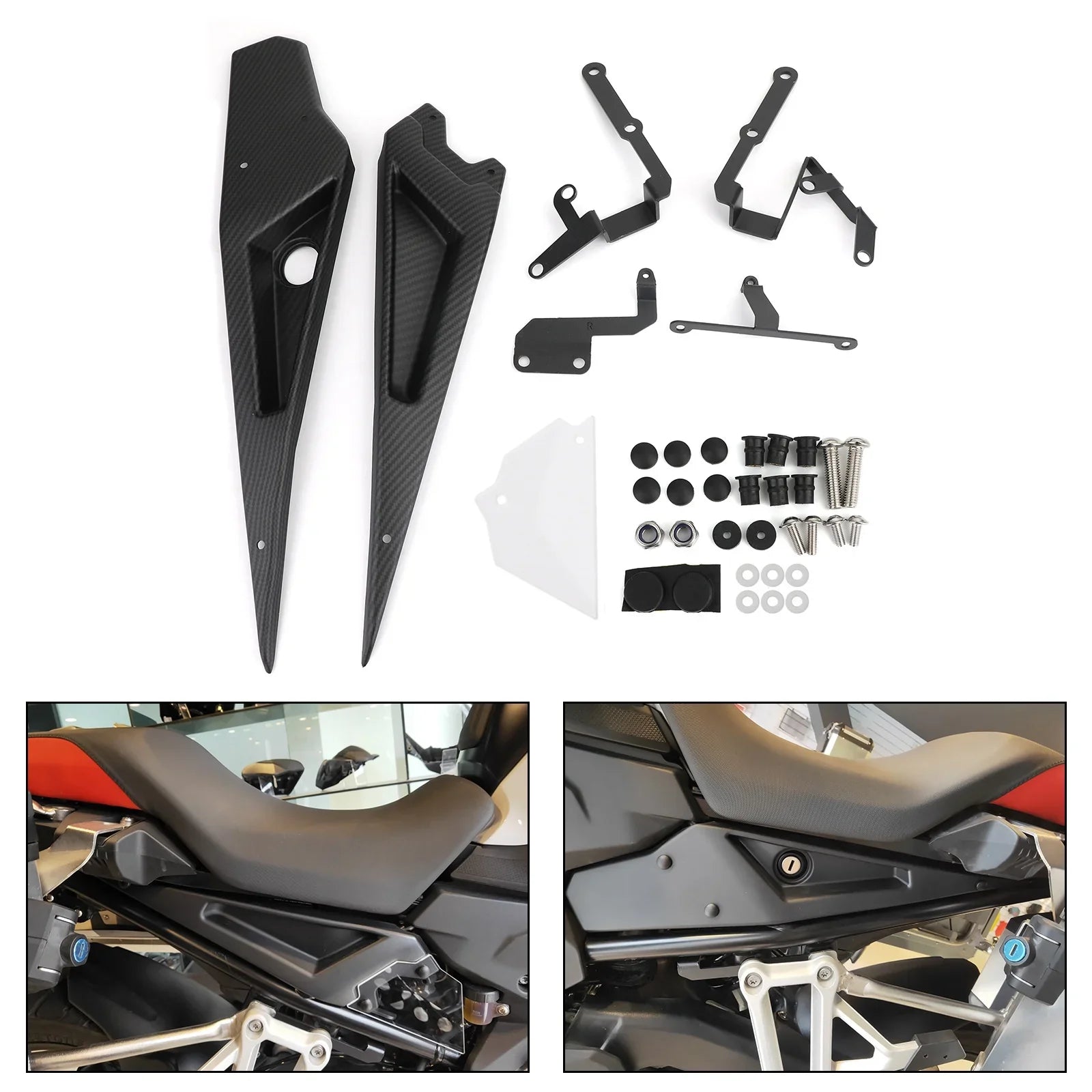 Frame Side Cover Trim Carbon For BMW F750GS F850GS 2018-2019