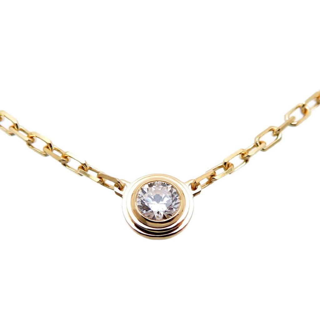 Pre-Owned Cartier 0.09ct Diamond Amour SM Ladies Necklace B7215800 750 Yellow Gold (Good)