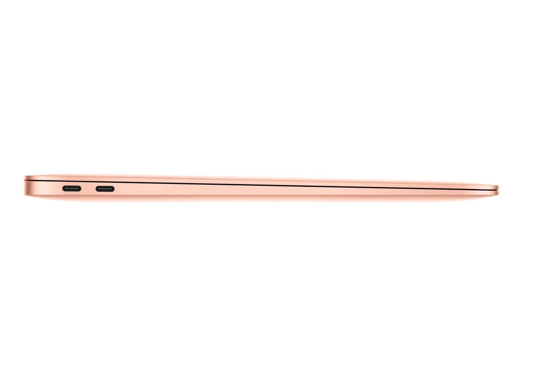 Pre-Owned Macbook Air 13.3-inch (Retina, Gold) 1.6GHZ Dual Core i5 (Late 2018) MREE2LL/A 256GB SSD 8GB Memory 2560x1600 Display Parallels Dual Boot MacOS/Win 10 Pro Power Adatper Included (Good)