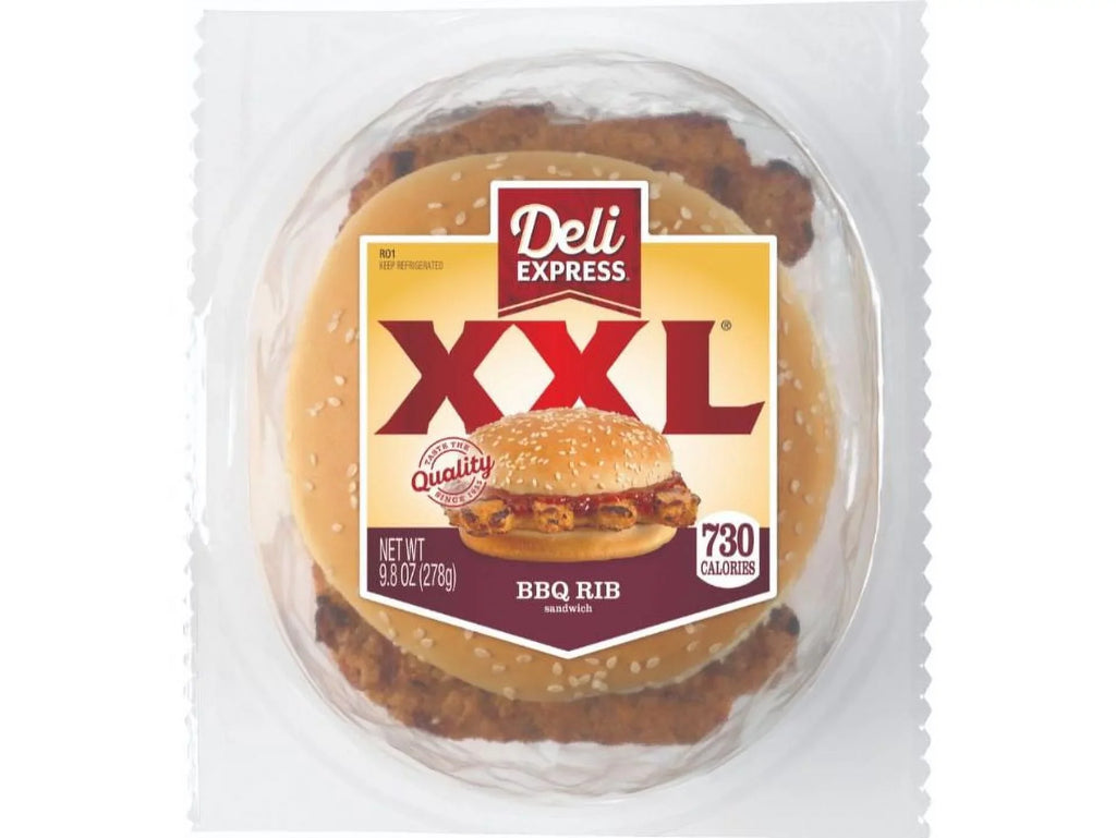 Deli Express XXL BBQ Rib Sandwich 9.8oz (PACK OF 6)