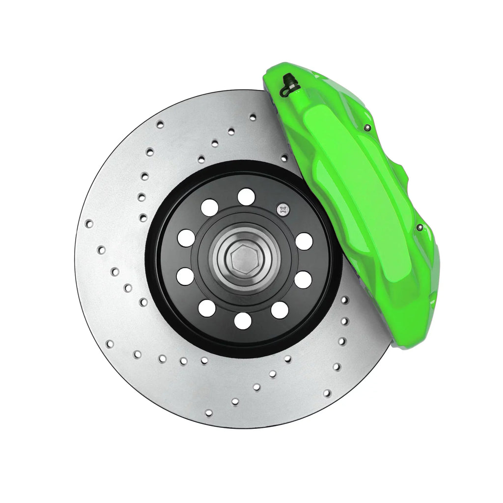 ERA Paints Green Brake Caliper Paint Kit With Omni-Curing Catalyst - 2K Aerosol High Gloss Chemical Resistant and Extremely Long-lasting Against Color Fade and Brake Fluid