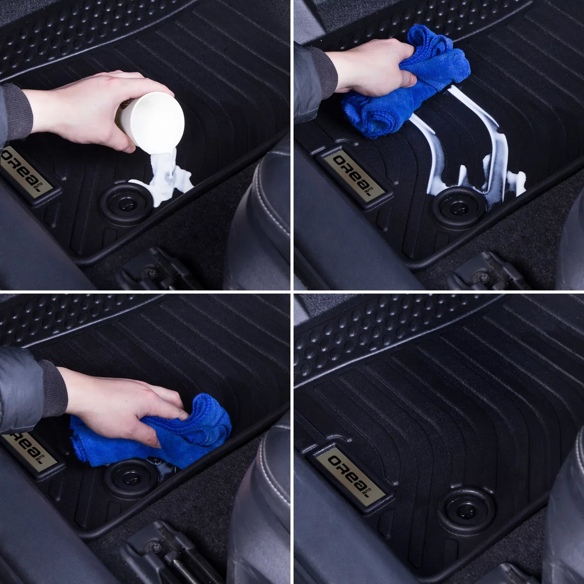 Black Floor Mats Liners Replacement for Genesis GV70 2022 2023 Heavy Duty All Weather Protection Front Rear Car Carpet Custom Fit Sturdy Odorless