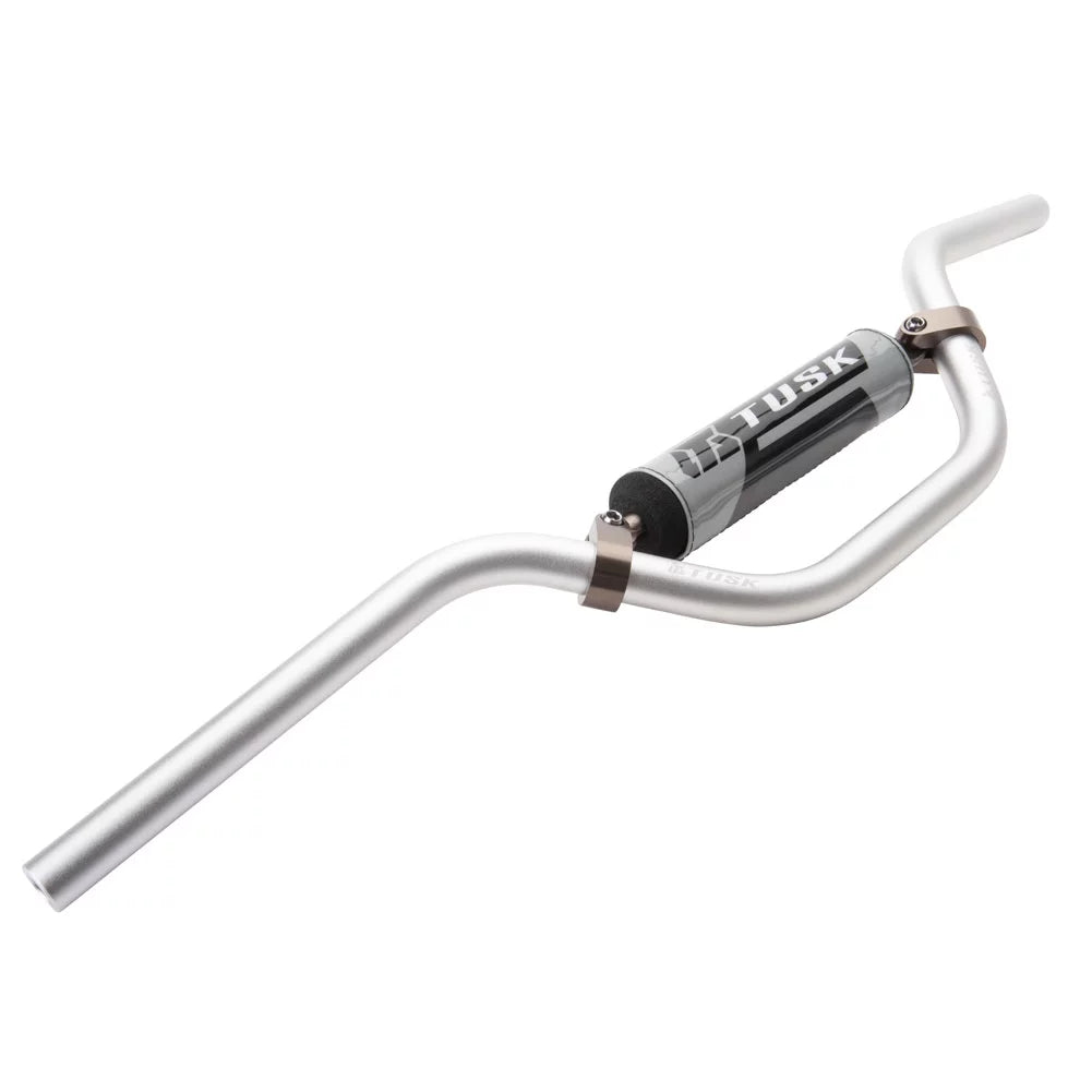 Tusk T-10 Aluminum 7/8" Handlebar CR Mini Bend Silver For LEM LX3 2000