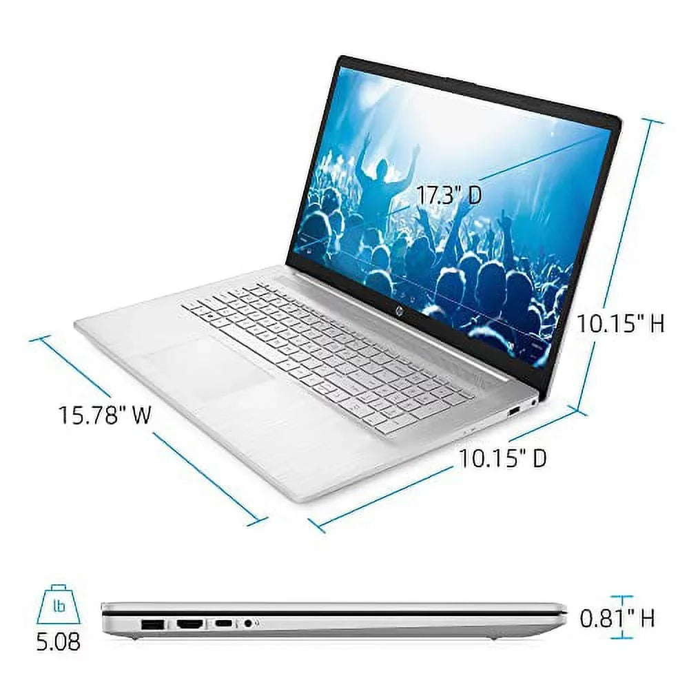 High Capability Business Notebook 2022, 17.3" FHD IPS, i5-1135G7 4-Core, Iris Xe Graphics, 16GB DDR4, 512GB SSD, USB-C, Fullsize Backlit Keyboard, Windows 10 Pro, COU 32GB USB