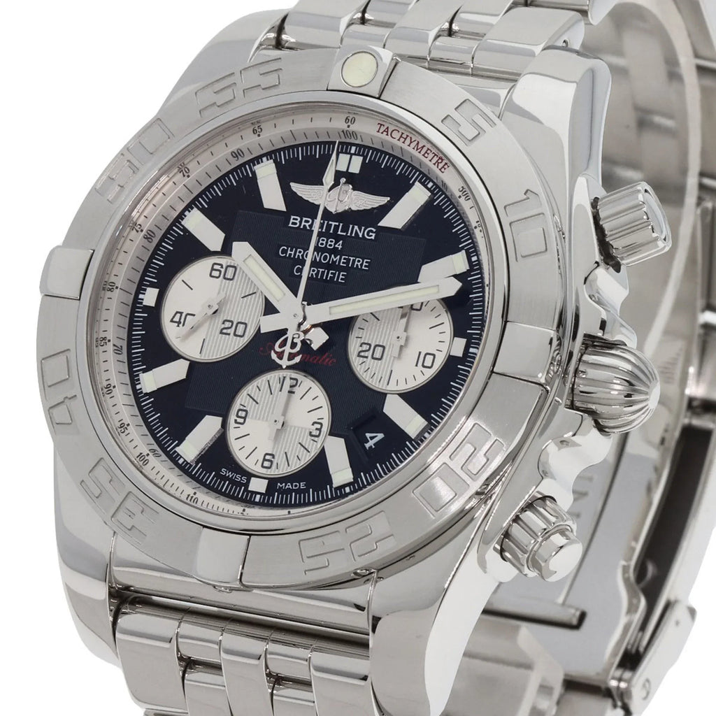 Pre-Owned Breitling AB0110 Chronomat 44 Watch Stainless Steel/SS Men's BREITLING (Good)