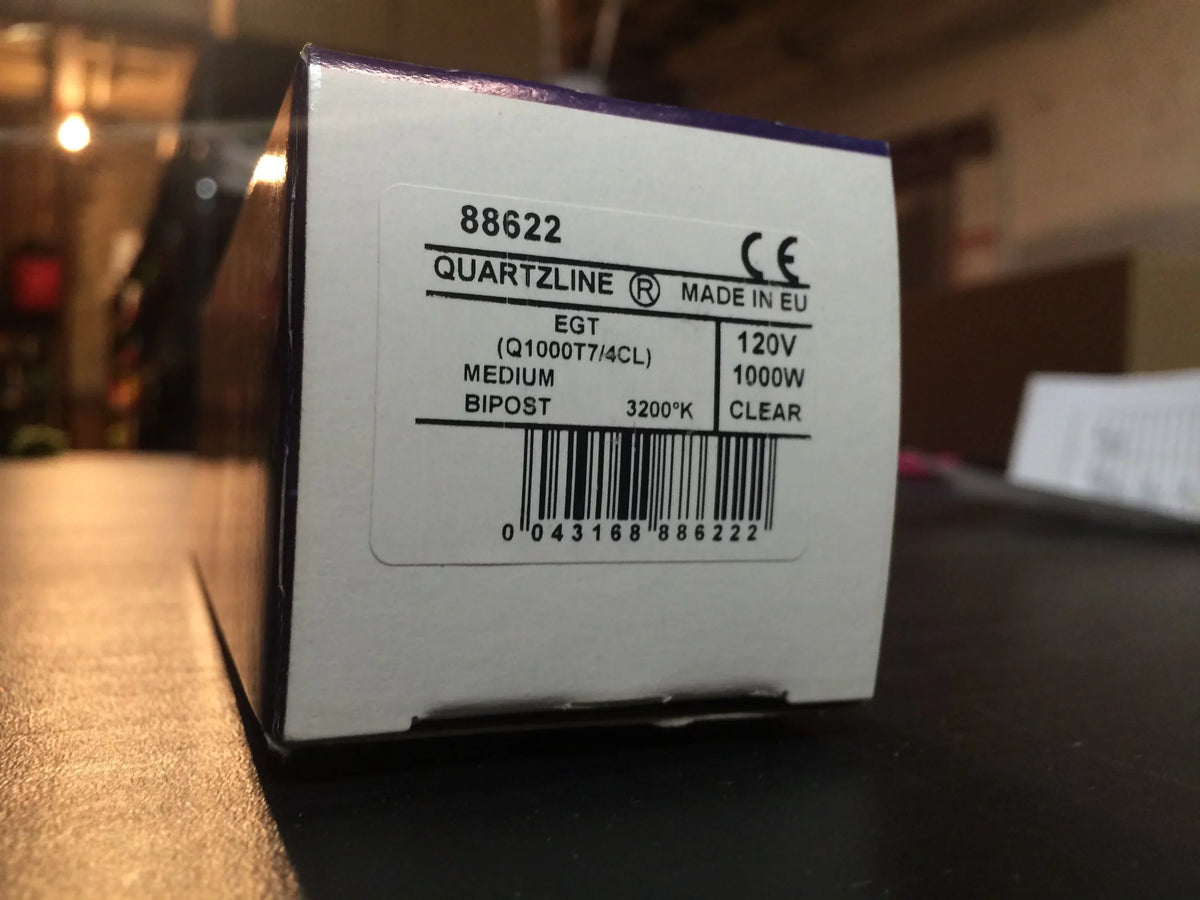 GE EGT Q 1000w 120v T7/4CL Halogen Bulb