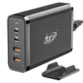 Key Power 245W USB C Charger Station, 140W PD 3.1 GaN Type C Power Adapter with 4Port Fast Charge for Macbook Air/ Pro 16", XPS, iPad, iPhone, Galaxy, Steam Deck