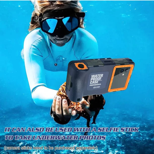 UrbanX Professional [15m/50ft] Swimming Diving Surfing Snorkeling Photo Video Liquid Protective Case Fluid Housing for P Smart Z And all Phones Up to 6.9 Inch LCD with Lanyard