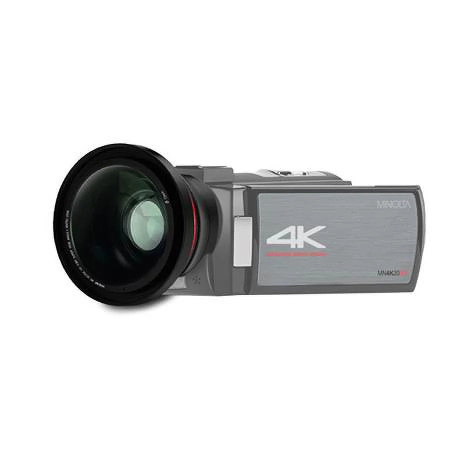 4K 0.39x Super Wide Angle + Macro Lens for Camcorder