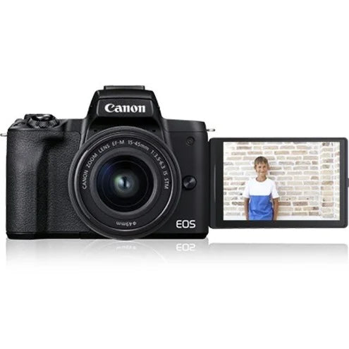EOS M50 Mark II 24.1 Megapixel Mirrorless Camera with Lens, 0.59", 1.77", Black