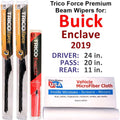 2019 Buick Enclave Capability Beam Wipers (Set of 3) w/Rear Wiper
