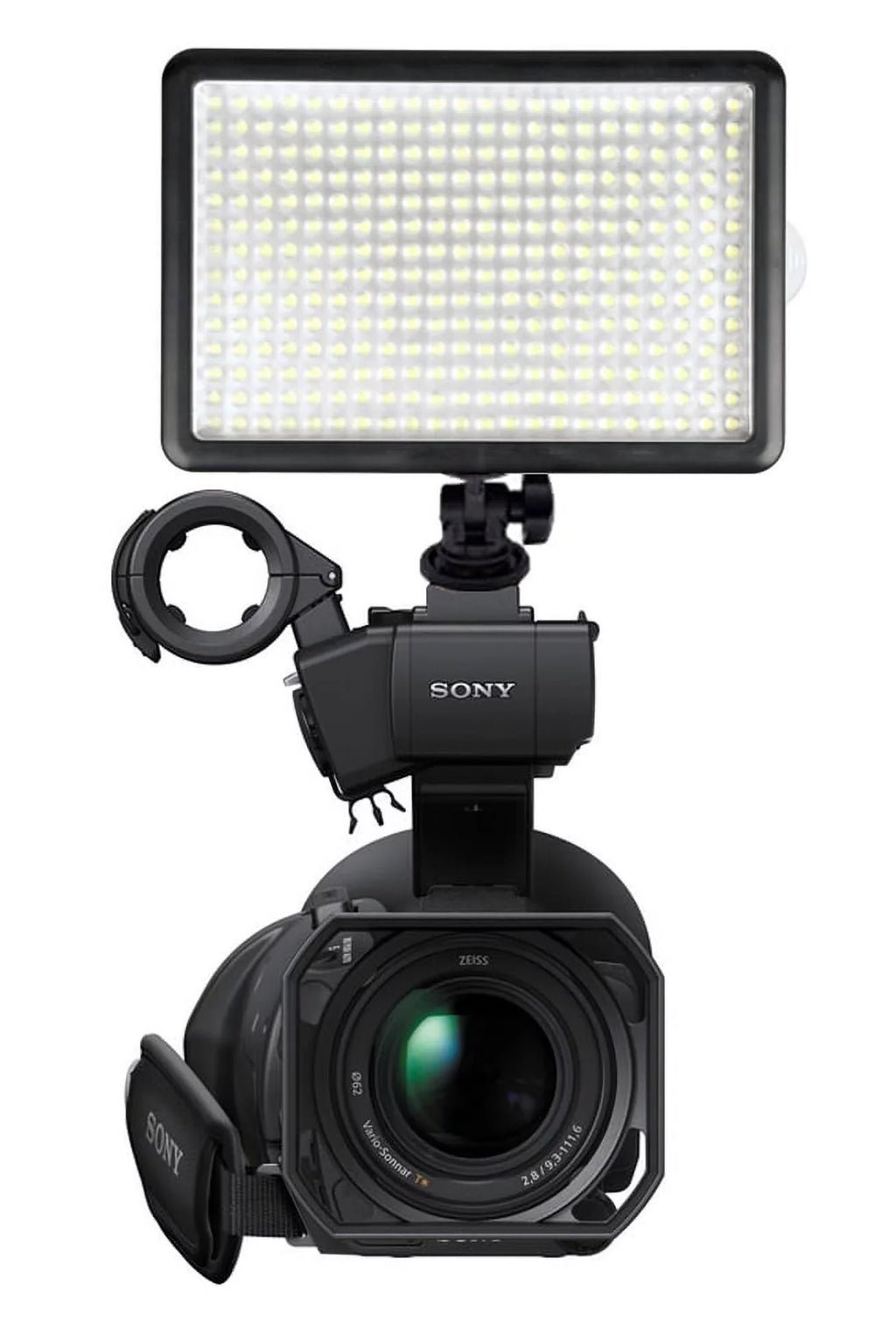 FDR-AX53 Professional Long Life Multi-LED Dimmable Video Light (Swivel Head) Includes Multi-Interface Adapter