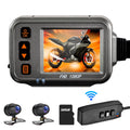 Dcenta Motorcycle Dash Cam,WiFi Dual 1080p Motorbike Camera ,120° Wide Angle,Parking Monitoring, Timed Recording After Flameout Full Body Fluid Night Vision With 32G storage card