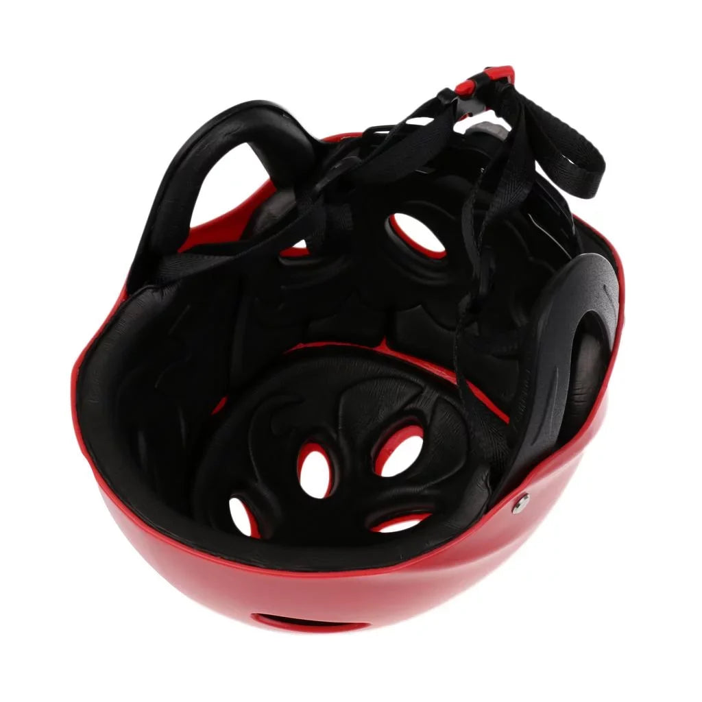 Helmet Head Impact Hard Cap for Wakeboard Kayak Canoe Surfing Liquid Sports Tow Sports - Red