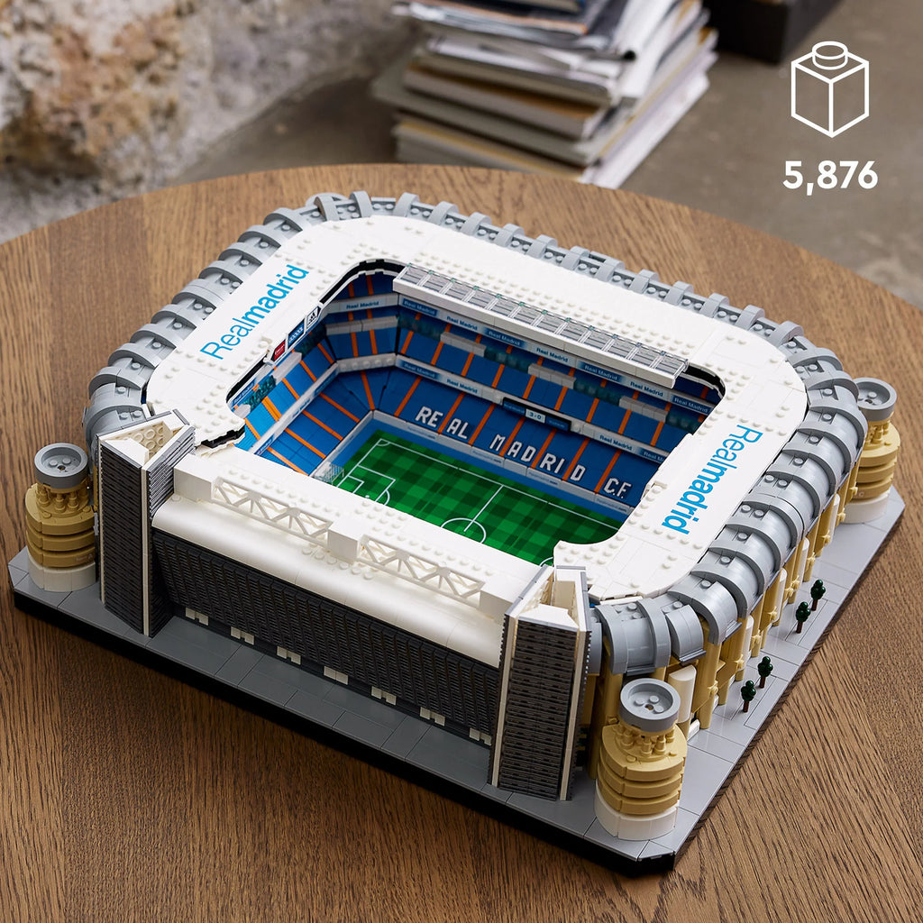 LEGO Icons Real Madrid Santiago Bernabéu Stadium 10299 Building Set - Soccer Field and Model Building Kit for Adults, Home and Office Collectible Decor Piece, Great Gift Idea for Sports Fans