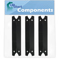 3-Pack BBQ Grill Heat Shield Plate Tent Replacement Parts for Charmglow 8107400F - Compatible Barbeque Porcelain Steel Flame Tamer, Flavorizer Bar, Vaporizer Bar, Burner Cover 17 3/4"
