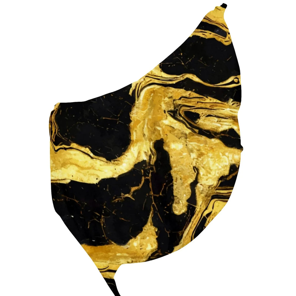 FREEAMG Golden Marble Silk Long Scarf for Women Large Oblong Monitor Shawls Wraps Neck Headscarf Hair Wraps Gift Packed