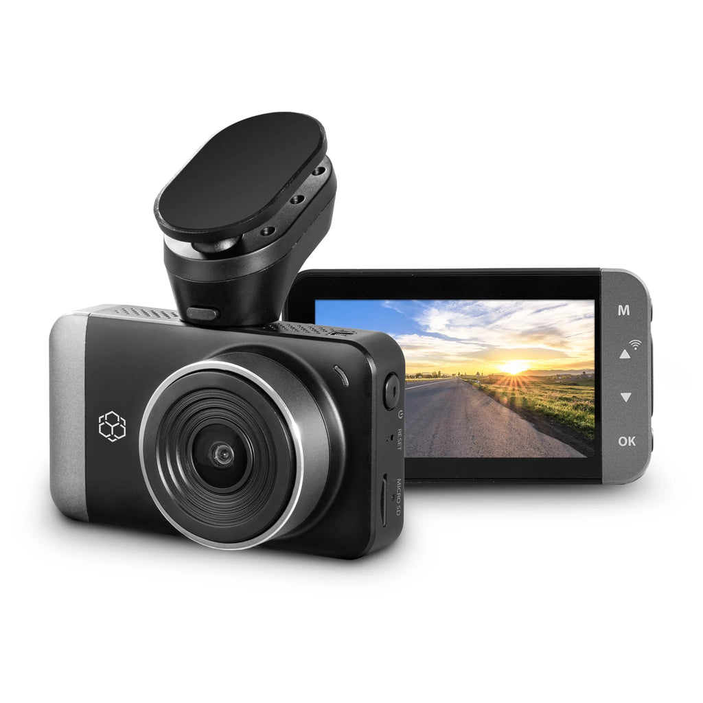 Yada 4K Roadcam Pro GPS with App, 150 Degree Wide Angle Lense, 3" LCD Monitor UHD Resolution High Dynamic Range for Day/Night. G-Sensor Technology with Park and Record Mode