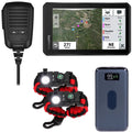 Garmin 010-02406-00 Tread Powersport 5.5 Inch Display Off-Road Navigator with Group Radio Bundle with Deco Essentials 2-Pack Tactical Emergency Paracord Bracelet and Deco Gear 8000 mAh Power Bank