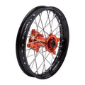 Impact Complete Wheel - Rear 16 x 1.85 Black Rim/Silver Spoke/Orange Hub for KTM 85 SX 2012-2018