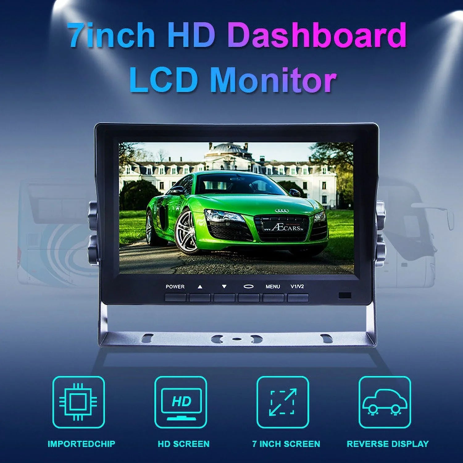 9V - 35V Car Vehicle Rear View Wireless IR Night Vision Backup Camera Fluid Kit + 7" LCD Monitor Parking Assistance System For Truck / Van / Caravan / Trailers / Camper