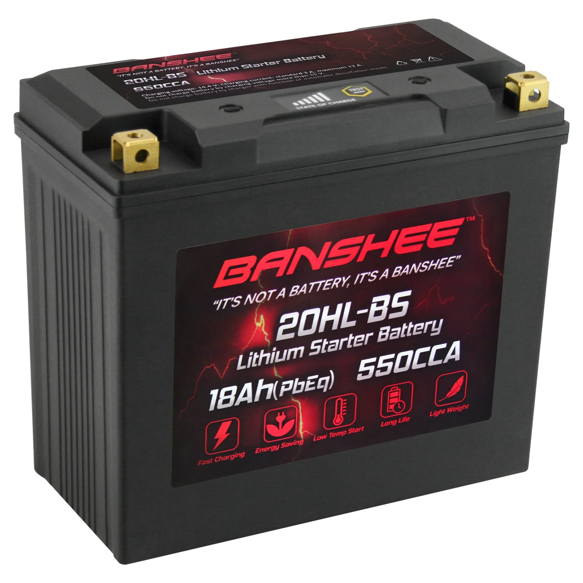 Banshee YTX20L-BS LiFePO4 Motorsports Battery Compatible with Yamaha VX1100E WaveRunner V1 2015 to 2015