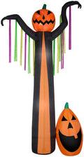 Gemmy Projection Airblown Inflatable Fire and Ice Frightening Pumpkin Giant Scene (RRY), 12 ft Tall